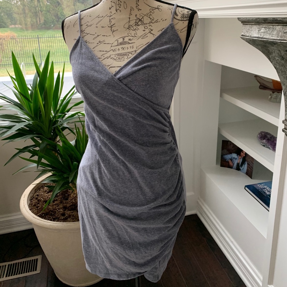 Ash blue crossover mini dress